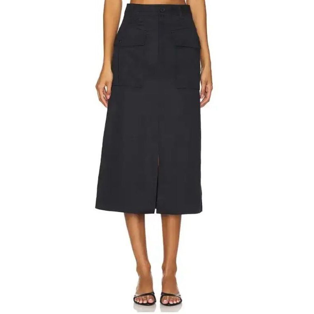 ULLA JOHNSON Veria Skirt in Black Noir NWT Size 0